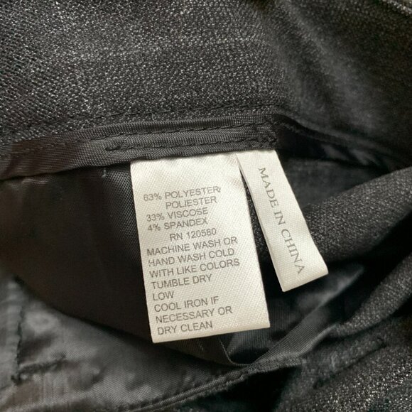 Amanda+Chelsea Womens Low Rise Plus Size Dress Pants Trousers Sz 18W in Charcoal - Picture 9 of 13